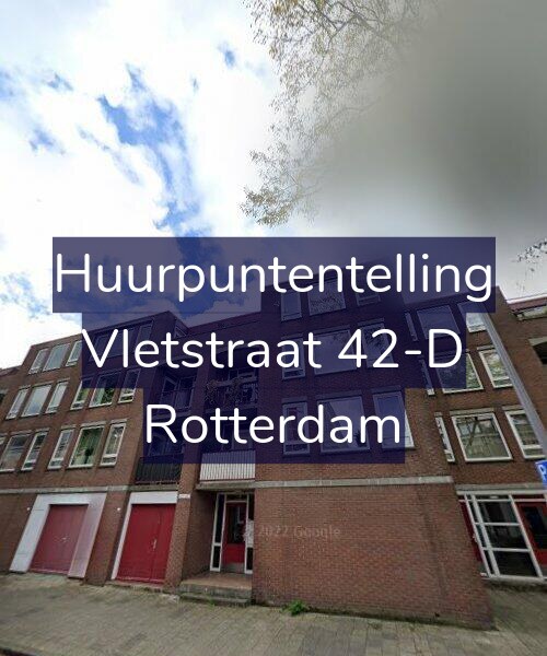 Foto gevel Huurpuntentelling voor Vletstraat 42-D, Rotterdam