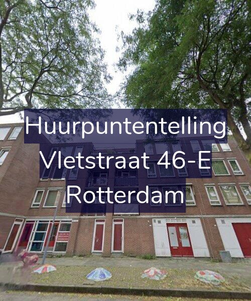 Foto gevel Huurpuntentelling voor Vletstraat 46-E, Rotterdam
