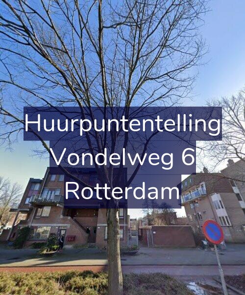 Foto gevel Huurpuntentelling voor Vondelweg 6, Rotterdam