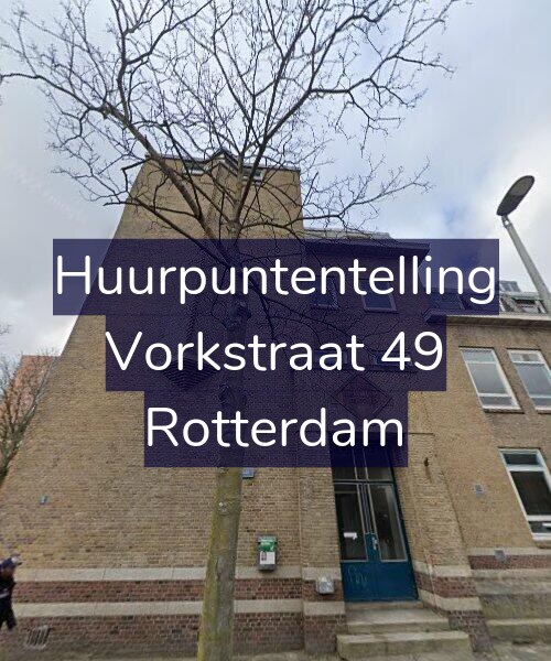 Foto gevel Huurpuntentelling voor Vorkstraat 49, Rotterdam