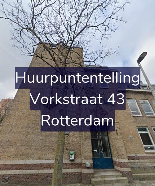 Foto gevel Huurpuntentelling voor Vorkstraat 43, Rotterdam