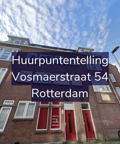 Foto gevel Huurpuntentelling voor Vosmaerstraat 54, Rotterdam