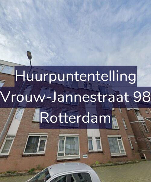 Foto gevel Huurpuntentelling voor Vrouw-Jannestraat 98, Rotterdam