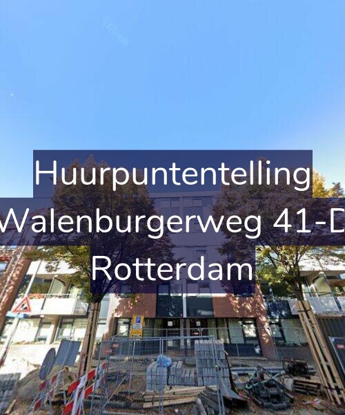 Foto gevel Huurpuntentelling voor Walenburgerweg 41-D, Rotterdam