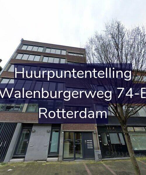Foto gevel Huurpuntentelling voor Walenburgerweg 74-E, Rotterdam