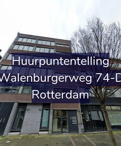Foto gevel Huurpuntentelling voor Walenburgerweg 74-D, Rotterdam