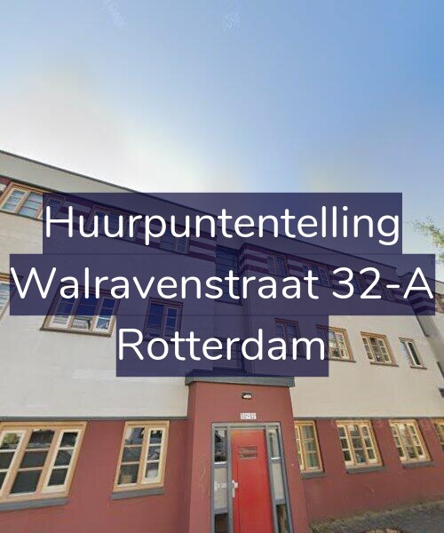 Foto gevel Huurpuntentelling voor Walravenstraat 32-A, Rotterdam