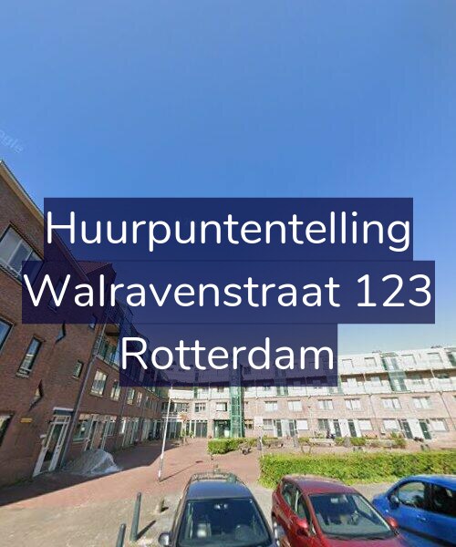 Foto gevel Huurpuntentelling voor Walravenstraat 123, Rotterdam