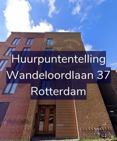 Foto gevel Huurpuntentelling voor Wandeloordlaan 37, Rotterdam