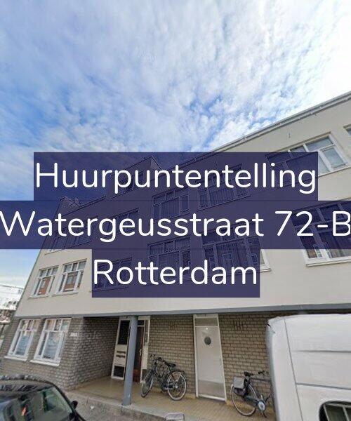 Foto gevel Huurpuntentelling voor Watergeusstraat 72-B, Rotterdam