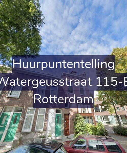 Foto gevel Huurpuntentelling voor Watergeusstraat 115-B, Rotterdam