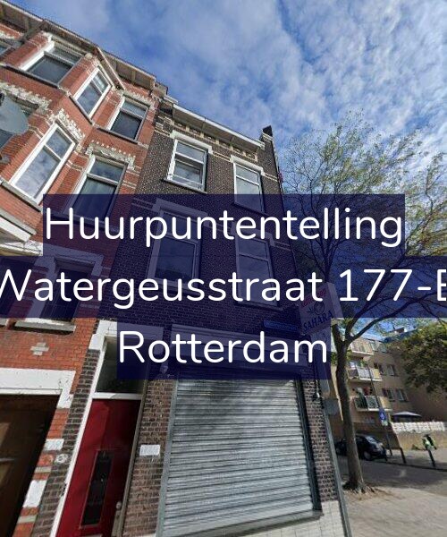 Foto gevel Huurpuntentelling voor Watergeusstraat 177-B, Rotterdam