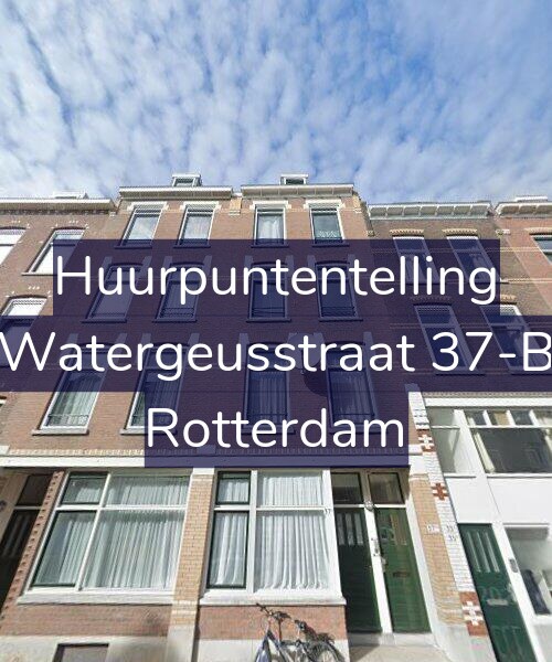 Foto gevel Huurpuntentelling voor Watergeusstraat 37-B, Rotterdam
