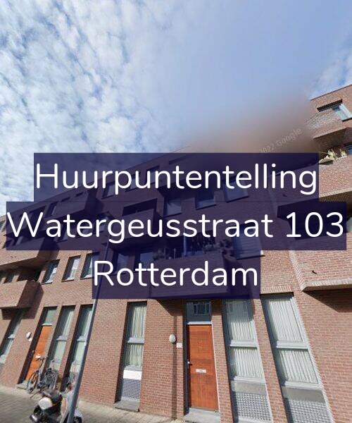 Foto gevel Huurpuntentelling voor Watergeusstraat 103, Rotterdam