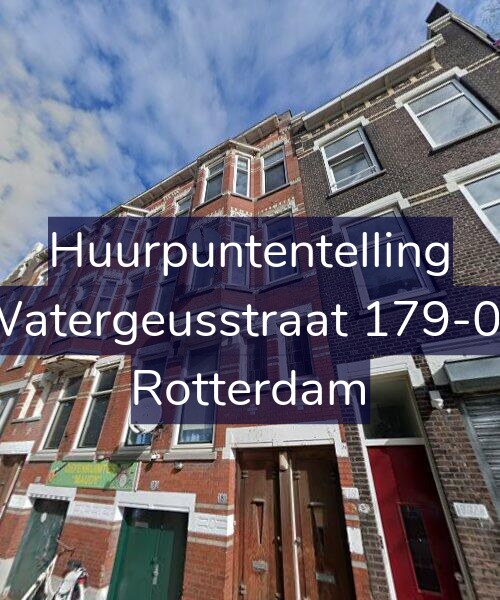 Foto gevel Huurpuntentelling voor Watergeusstraat 179-01, Rotterdam