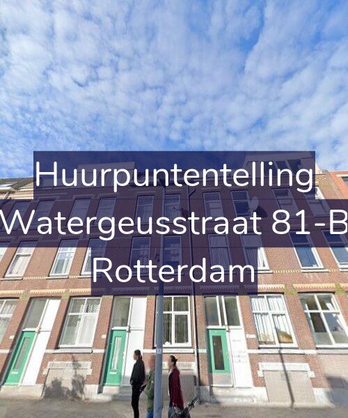 Foto gevel Huurpuntentelling voor Watergeusstraat 81-B, Rotterdam