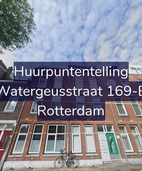 Foto gevel Huurpuntentelling voor Watergeusstraat 169-B, Rotterdam