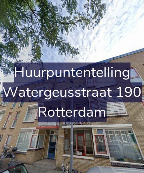 Foto gevel Huurpuntentelling voor Watergeusstraat 190, Rotterdam