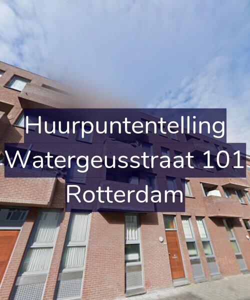 Foto gevel Huurpuntentelling voor Watergeusstraat 101, Rotterdam