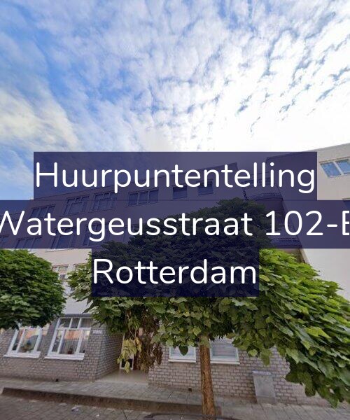 Foto gevel Huurpuntentelling voor Watergeusstraat 102-B, Rotterdam