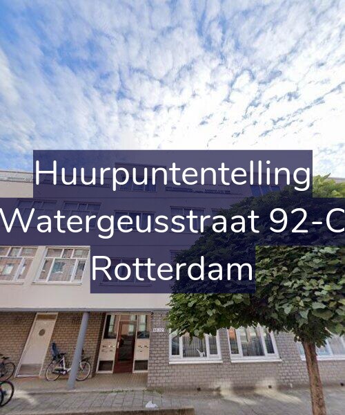 Foto gevel Huurpuntentelling voor Watergeusstraat 92-C, Rotterdam