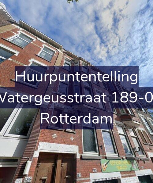 Foto gevel Huurpuntentelling voor Watergeusstraat 189-02, Rotterdam