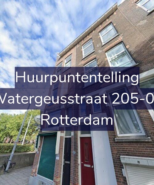 Foto gevel Huurpuntentelling voor Watergeusstraat 205-01, Rotterdam