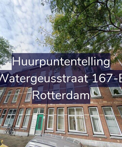 Foto gevel Huurpuntentelling voor Watergeusstraat 167-B, Rotterdam