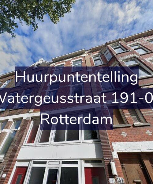 Foto gevel Huurpuntentelling voor Watergeusstraat 191-02, Rotterdam