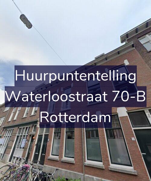 Foto gevel Huurpuntentelling voor Waterloostraat 70-B, Rotterdam