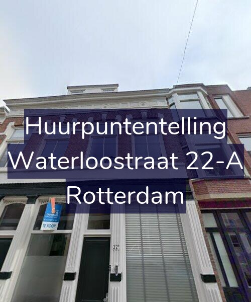 Foto gevel Huurpuntentelling voor Waterloostraat 22-A, Rotterdam