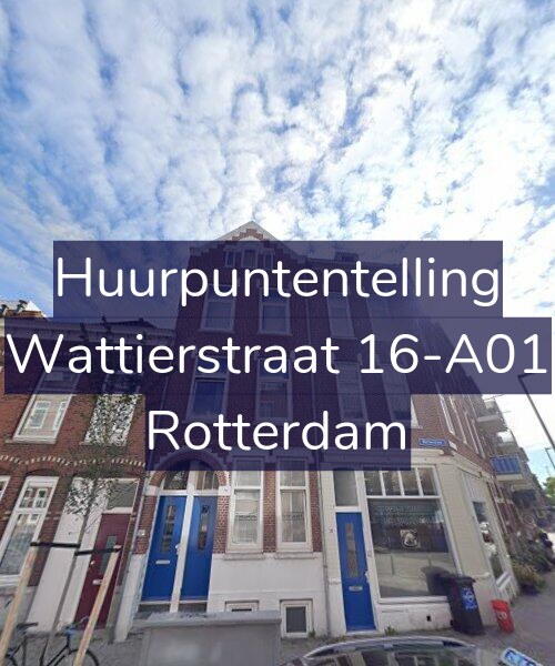 Foto gevel Huurpuntentelling voor Wattierstraat 16-A01, Rotterdam