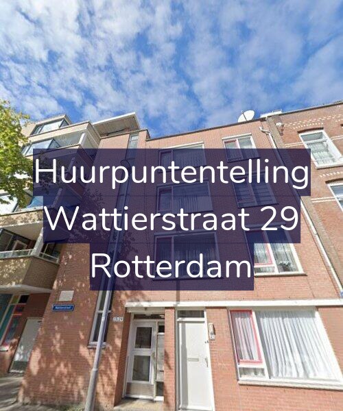 Foto gevel Huurpuntentelling voor Wattierstraat 29, Rotterdam