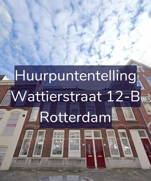 Foto gevel Huurpuntentelling voor Wattierstraat 12-B, Rotterdam