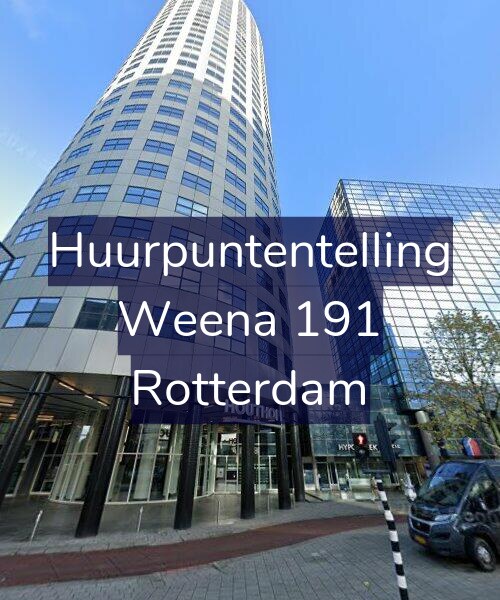 Foto gevel Huurpuntentelling voor Weena 191, Rotterdam