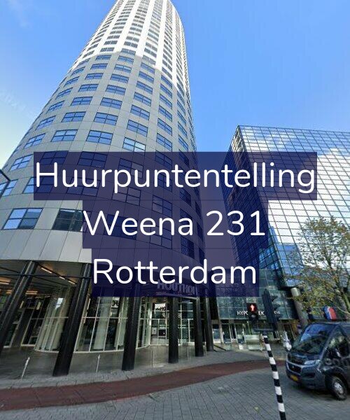 Foto gevel Huurpuntentelling voor Weena 231, Rotterdam