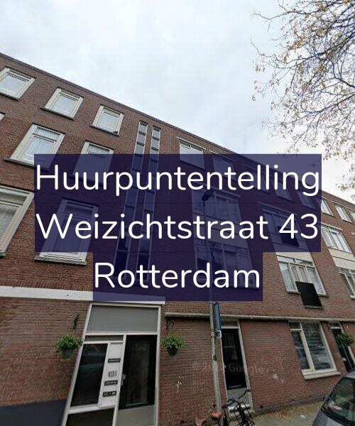 Foto gevel Huurpuntentelling voor Weizichtstraat 43, Rotterdam