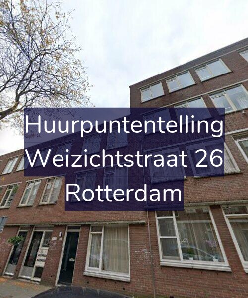 Foto gevel Huurpuntentelling voor Weizichtstraat 26, Rotterdam