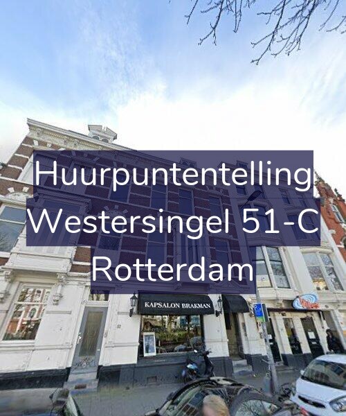 Foto gevel Huurpuntentelling voor Westersingel 51-C, Rotterdam