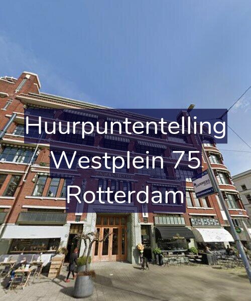 Foto gevel Huurpuntentelling voor Westplein 75, Rotterdam
