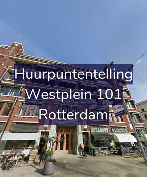 Foto gevel Huurpuntentelling voor Westplein 101, Rotterdam