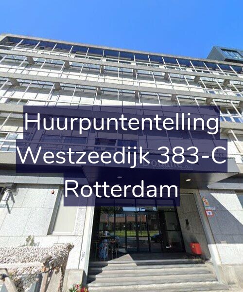 Foto gevel Huurpuntentelling voor Westzeedijk 383-C, Rotterdam