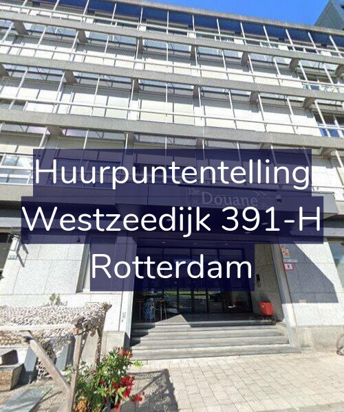 Foto gevel Huurpuntentelling voor Westzeedijk 391-H, Rotterdam