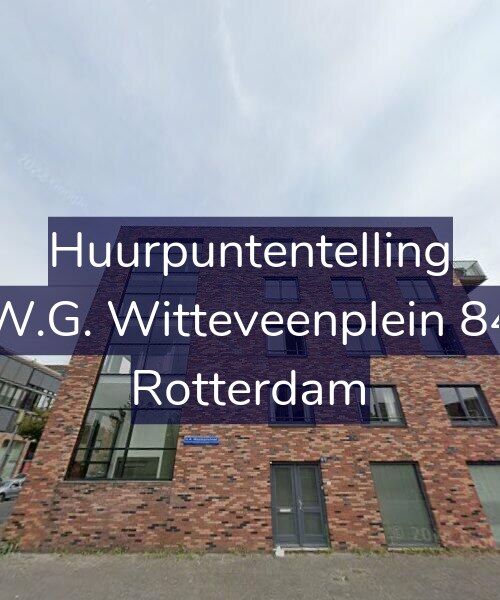 Foto gevel Huurpuntentelling voor W.G. Witteveenplein 84, Rotterdam