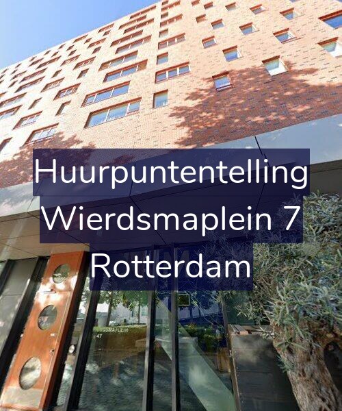 Foto gevel Huurpuntentelling voor Wierdsmaplein 7, Rotterdam