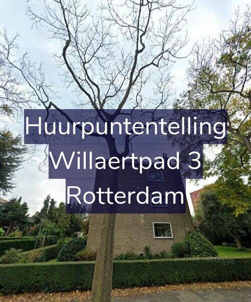 Foto gevel Huurpuntentelling voor Willaertpad 3, Rotterdam