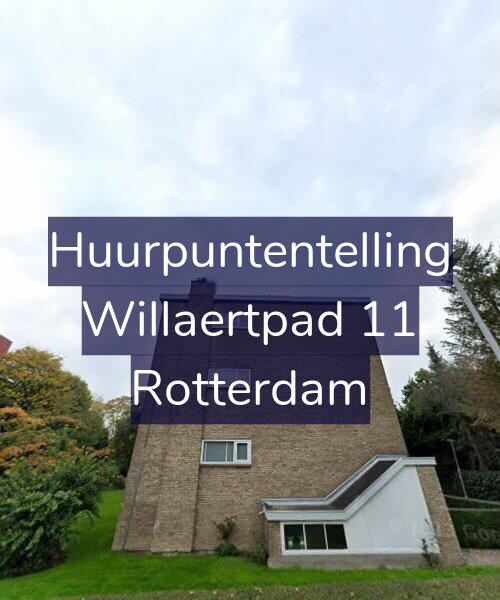 Foto gevel Huurpuntentelling voor Willaertpad 11, Rotterdam