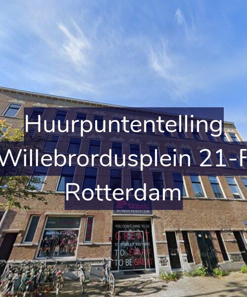 Foto gevel Huurpuntentelling voor Willebrordusplein 21-F, Rotterdam