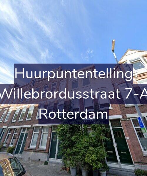 Foto gevel Huurpuntentelling voor Willebrordusstraat 7-A, Rotterdam