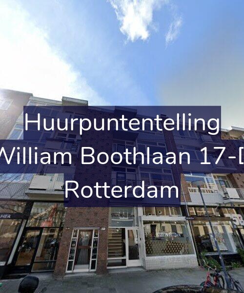 Foto gevel Huurpuntentelling voor William Boothlaan 17-D, Rotterdam
